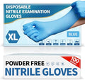 Medguy Nitrile Disposable Gloves, Super Soft® 4.2 mil Exam, Blue, 100 Count by Medguy