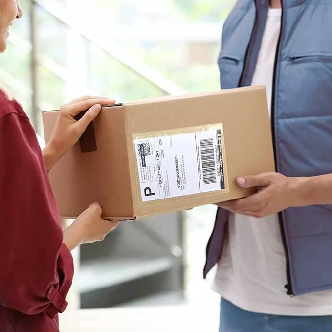 7.5" x 5.5" Shipping Label Sleeves, Self-Adhesive Top Loading Packing List - Image 6