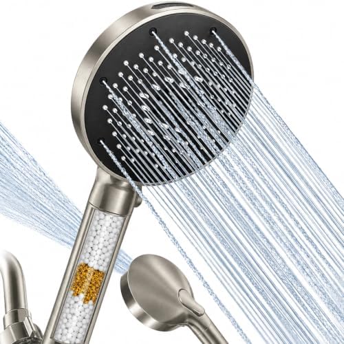 SR SUN RISE High Pressure Filtered Handheld Shower Head 9 Spray（1 filter） by SRSUNRISE