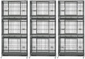 Homey Pet 3 Pack Three Tier 37" Heavy Duty Stackable Dog Crate with Wheels by HomeyPet