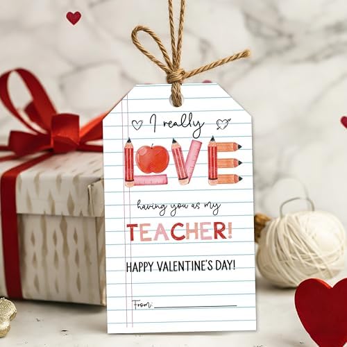 Valentine's Day Gift Tags, 50 Happy Valentine's Day Tags with String by Unknown