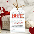 Valentine's Day Gift Tags, 50 Happy Valentine's Day Tags with String by Unknown