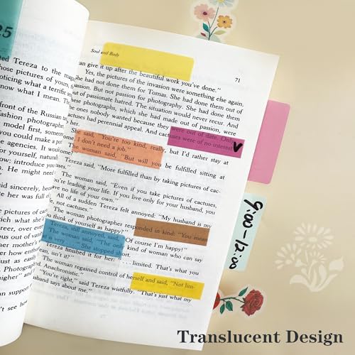 ELII 500 PCS Sticky Index Tabs 2 Inch Book Tabs,Clear Sticky Notes - Image 4