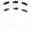 White Clipboard with Pen Holder, Hanging Clipboards Holds 8.5x11 Inch Papers by FRETONBA