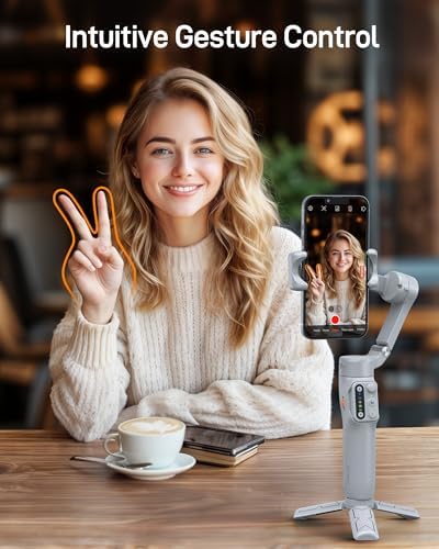 hohem iSteady X3 SE Foldable Phone Gimbal with Detachable Remote, Gray - Image 4