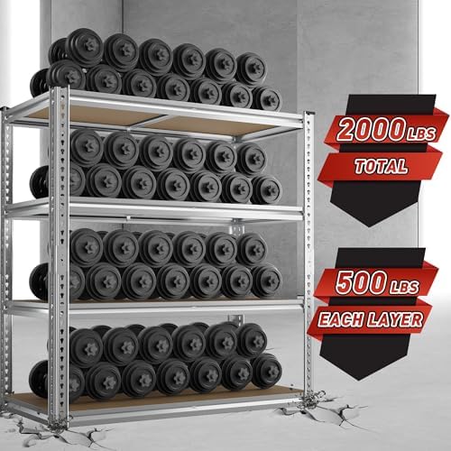 REIBII 40"W Storage Shelves,Adjustable Garage Shelving Rustproof For Pantry - Image 4