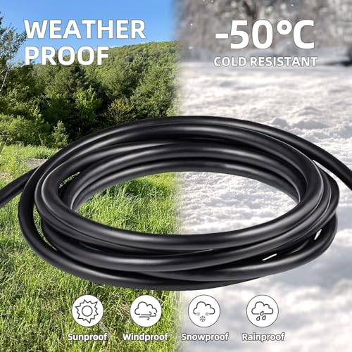 TiFFCOFiO Indoor Outdoor Extension Cord Waterproof, 60 Feet 3 Prong Power Cord for Home and Garden, 16 AWG, 13A/1625W, ETL Listed - Image 5