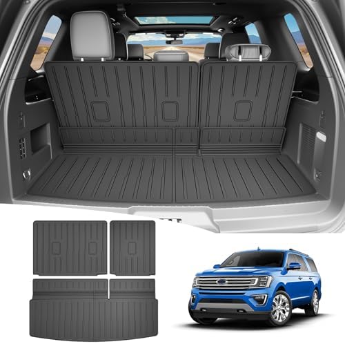 Cargo Mat Compatible with 2018-2024 Ford Expedition/Lincoln Navigator Cargo Liner Backrest Liner Seatback Protector for Expedition/Navigator Accessories(18-24 Expedition/Navigator) by HUYINPJ