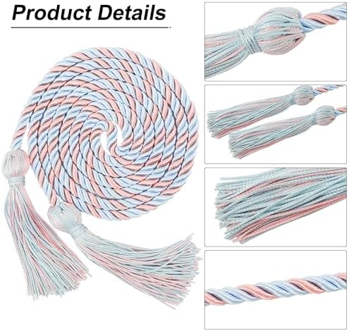 GraduationMall Graduation Honor Cord 68" SkyBluePink - Image 3