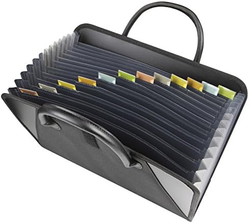 C-Line Expanding File with Handles, Letter Size, Black (48211) by C-Line