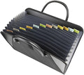 C-Line Expanding File with Handles, Letter Size, Black (48211) by C-Line