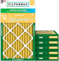 Filterbuy 12x20x2 Air Filter MERV 11 Pet & Allergy Defense (6-Pack) by Filterbuy