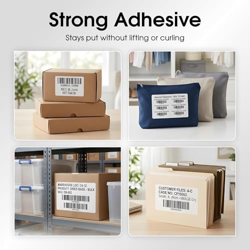 8.5" X 5.5" Matte White Printable Half Sheet Shipping Labels - Image 5