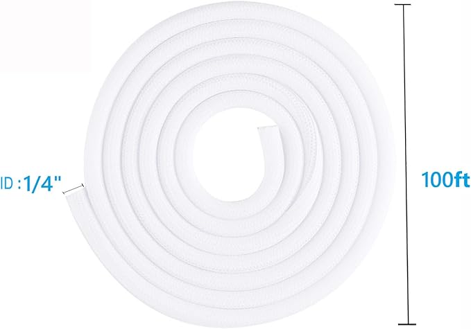 1/4" x100ft Split Sleeve Wire Loom Tubing - Image 8