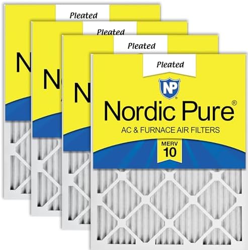 Nordic Pure 18x20x1 Pleated MERV 10 Air Filters 4 Pack by NordicPure