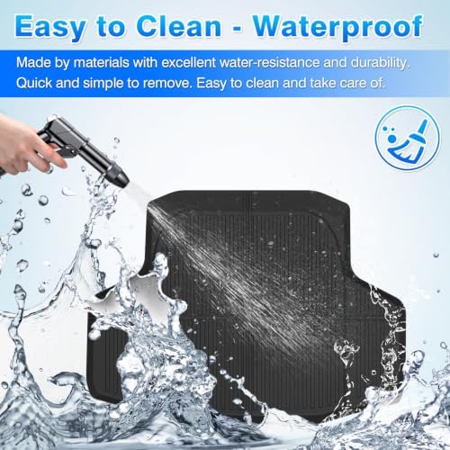 Cartist Cargo Liner Compatible with Honda Accord & Accord Hybrid 2018-2022 All Weather Rear Trunk Mat High Side Waterproof TPE Black - Image 3