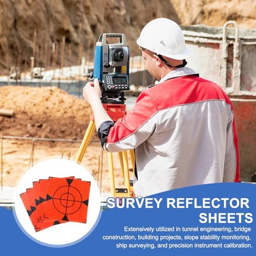 PATIKIL Survey Reflector Target Self-Adhesive Reflective Sheet Surveying Target Mark Tape, Suit for Ship Inspection - Image 5