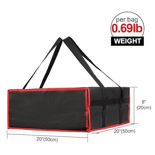 Bodaon Insulated Pizza Delivery Bag, Insulated Food Delivery Bag, Insulated - Image 2
