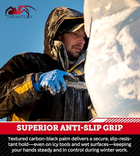 Tarantula 100% Waterproof Winter Work Gloves for Men & Women, Thermal Insulated Freezer Gloves for Cold Weather - Image 5