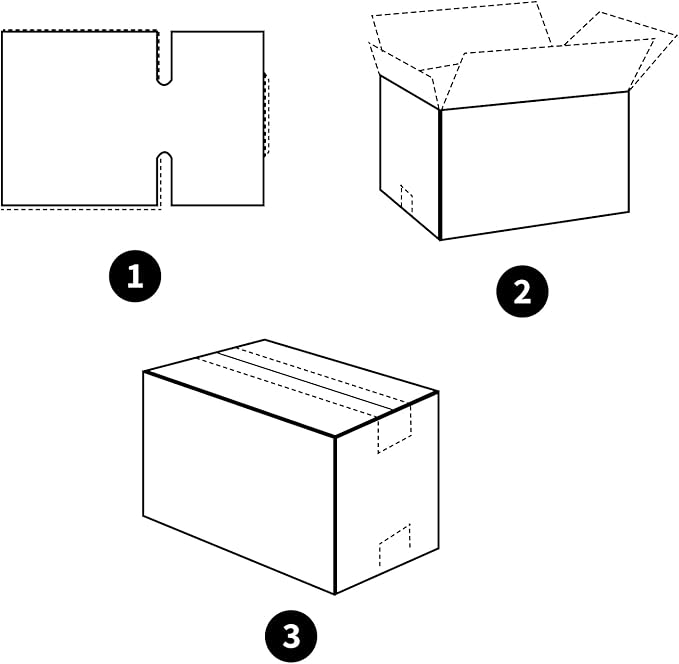 Hoikwo 12x9x4 Inches Medium White Shipping Boxes Set of 25, Sturdy Cardboard - Image 5