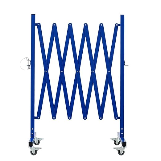 GYMTIME Expandable Metal Barricade, Portable Safety Barrier by GYMTIME