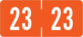 Doctor Stuff 2023 Year Stickers, Dark Orange, 1/2" x 1-1/8", Medical Folder by DoctorStuff