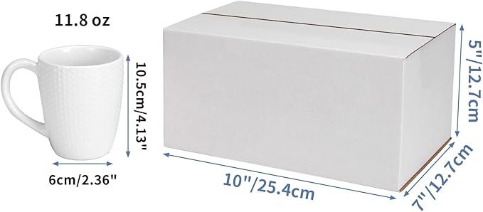 Hoikwo 10x7x5 Inches Small White Shipping Boxes Set of 40, Sturdy Cardboard - Image 2