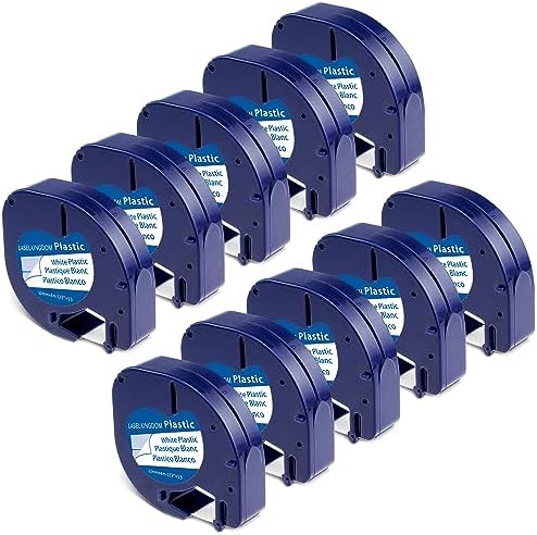 Label KINGDOM 10-Pack Compatible with Dymo Refills 91331 S0721660 Plastic by LabelKINGDOM