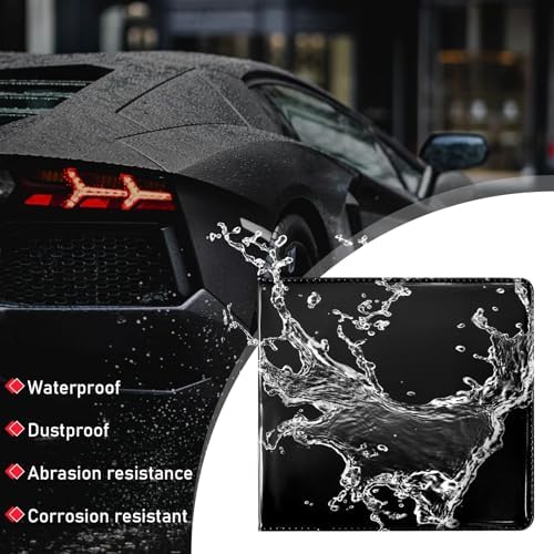 Ziciner 2PCS Car Registration and Insurance Holder, 5.2"× 4.7" Premium Auto Glove Box Organizer with Closure, Essential Vehicle Document Holder for Card, Driver License (Black) - Image 4
