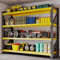 BYNSOE 78.8" W Storage Shelves 7000lbs Garage Metal Shelving Heavy Duty Garage Shelves Adjustable Storage Shelves for Industrial, Factory, (White, 78.8" W X 24" D X 78.8" H) by BYNSOE