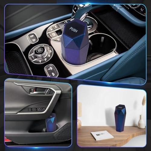 BFXM Car Trash Can Small Trash Bin with Lid Accessories for Women - Image 5