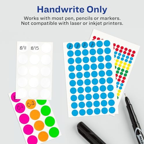 Avery Multi-Use Removable Labels, 1" x 2.75", White, Non-Printable, 128 Blank Labels Per Pack, 4,608 Total (36 Packs of 6113) - Image 3