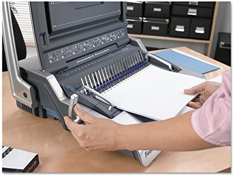 Fellowesamp;reg; - Galaxy Comb Binding System, 500 Sheets, 19-5/8w x 17-3/4d x 6-1/2h, Gray - Sold As 1 Each - Designed for Frequent use, Ideal for Large Office Applications. - Image 5