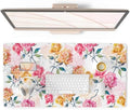 QiyI PU Leather Large Mouse Pad, Office Desk Mat, 31.5" x 15.7", Peonies by QIYI