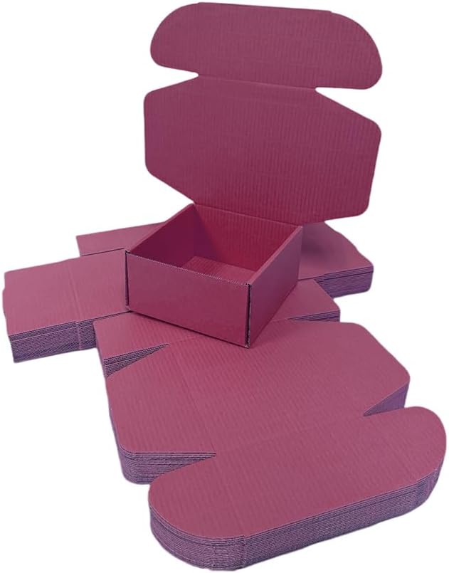 10 Pcs 9.8 x 9.8 x 4 inches Large Size Corrugated Cardboard Gift Boxes - Image 3