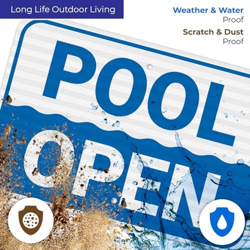 Pool Open Sign, - Image 5