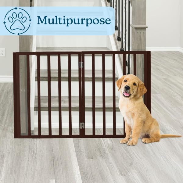 Pet Gate - 4-Panel Indoor Foldable Dog Fence - Image 4