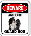 BEWARE JAPANESE CHIN GUARD DOG Aluminum Composite Outdoor Sign 20" x24" Metal Security Notice for Yard, Fence, Porch, Property, and Business – No Trespassing, Warning, Attack Dogs, Protection by WorkHouseSigns