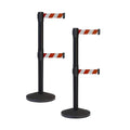 Crowd Control Warehouse CCW Series RBB-100D Set of 2 Stanchion Retractable Belt by Crowd+Control+Warehouse