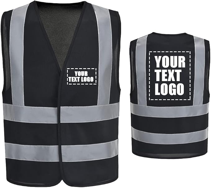 AYKRM 12 colour High visibility viz vest hi vis viz reflective work by AYKRM