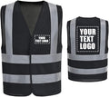 AYKRM 12 colour High visibility viz vest hi vis viz reflective work by AYKRM