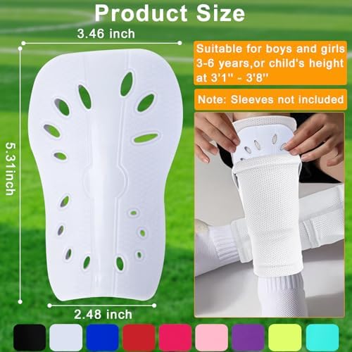 2 Pairs Shin Guards Soccer for Kids,Shin Pads Extra Lightweight Breathable Slide in Shin Guard for Football Training Match Outdoor Activities Protective Slip-in Shin Guards for Boys Girls - Image 2