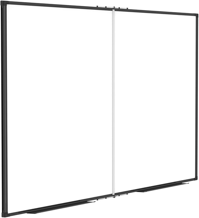 Magnetic Dry Erase White Board 48x36 Inch, 4x3 WhiteBoard Foldable Aluminum by AllAreN