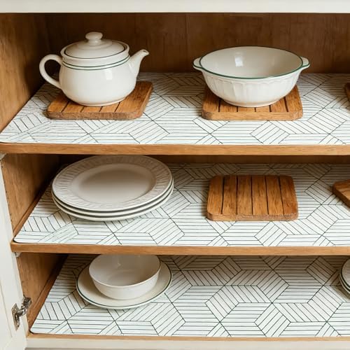 Shelf Liners for Kitchen Cabinets 17in x 20FT, Non Adhesive Cabinet Liner - Image 6