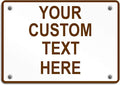Aluminum Weatherproof Metal Sign Multiple Sizes Custom Personalized Text Here by Unknown