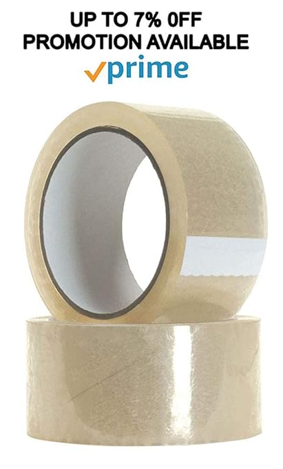 ABC Carton Sealing Tape 2.84 Inches Wide x 54.68 yd Length. 24 Rolls of Clear - Image 3