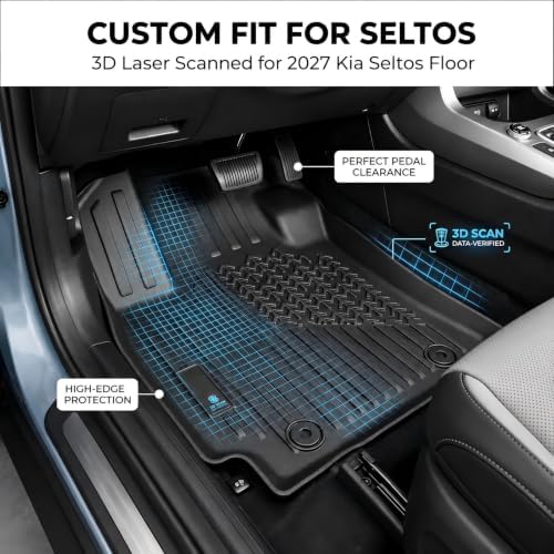 Floor Mats for 2027 Kia Seltos, TPE Cargo & Seat Back Liners - Image 4