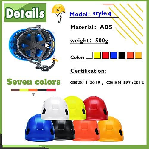Customized Safety Hard Hat Construction Work Safety Helmet Adjustable Ratchet Suspension Full Brim with Abs Shell Construction hat - Image 3