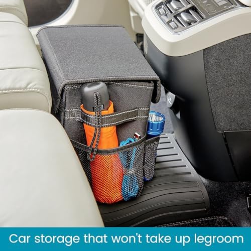 Carganizer Small Car Storage Bin with Lid for Trunk, Front Seat or Backseat - Image 4