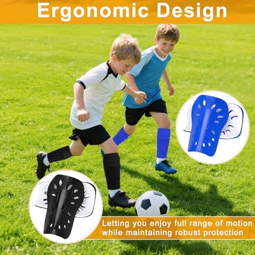 2 Pairs Shin Guards Soccer for Kids,Shin Pads Extra Lightweight Breathable Slide in Shin Guard for Football Training Match Outdoor Activities Protective Slip-in Shin Guards for Boys Girls - Image 5
